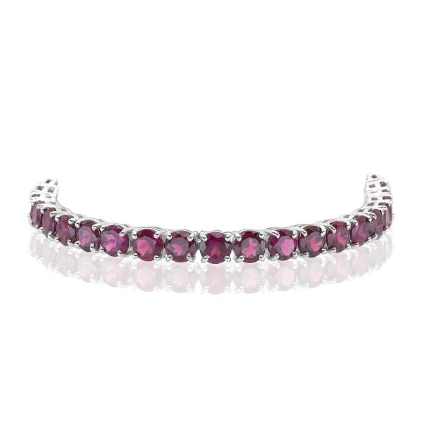 Bracelet rhodolite argent Sincerity